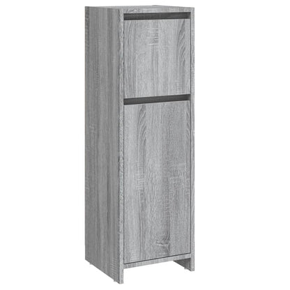 Bathroom Cabinet Grey Sonoma 30x30x95 cm Engineered Wood