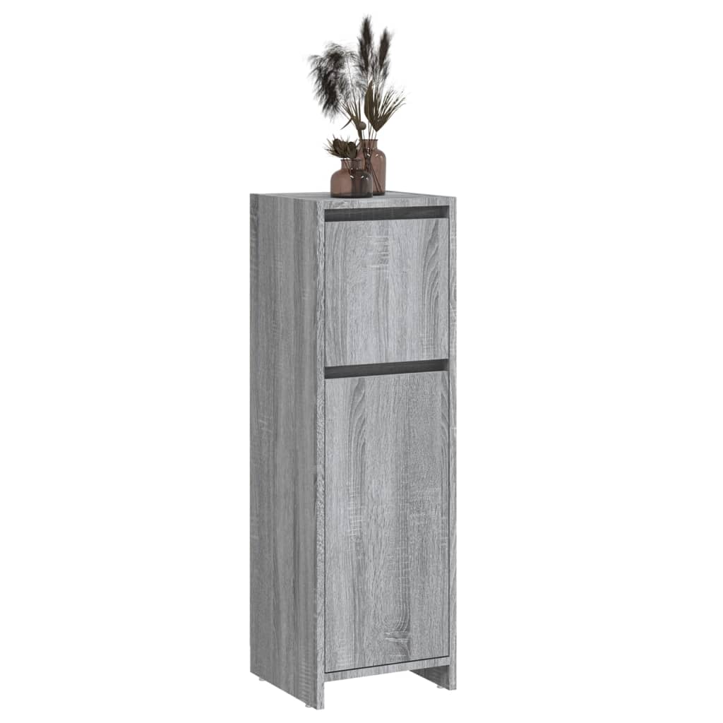 Bathroom Cabinet Grey Sonoma 30x30x95 cm Engineered Wood