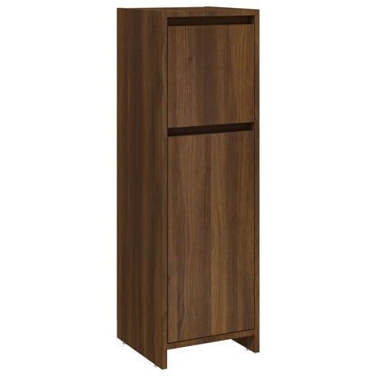 Bathroom Cabinet Brown Oak 30x30x95 cm Engineered Wood