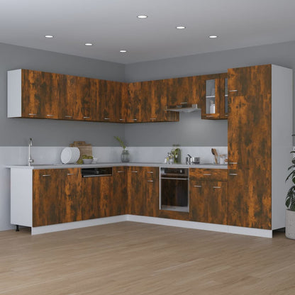 Hanging Cabinet Smoked Oak 80x31x60 cm Engineered Wood