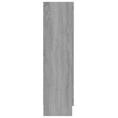 Vitrine Cabinet Grey Sonoma 82.5x30.5x115 cm Engineered Wood