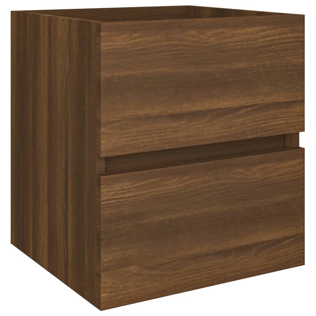 Sink Cabinet Brown Oak 41x38.5x45 cm Engineered Wood