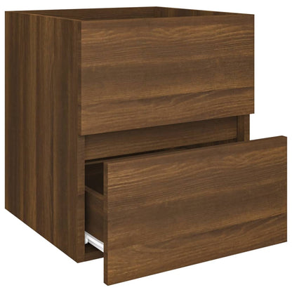 Sink Cabinet Brown Oak 41x38.5x45 cm Engineered Wood