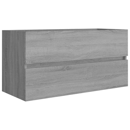 Sink Cabinet Grey Sonoma 90x38.5x45 cm Engineered Wood