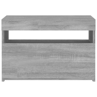 TV Cabinet with LED Lights Grey Sonoma 60x35x40 cm