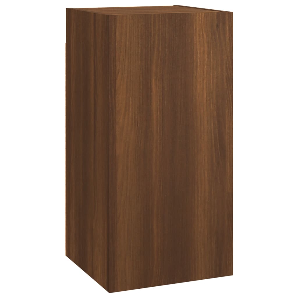 TV Cabinets 2 pcs Brown Oak 30.5x30x60 cm Engineered Wood