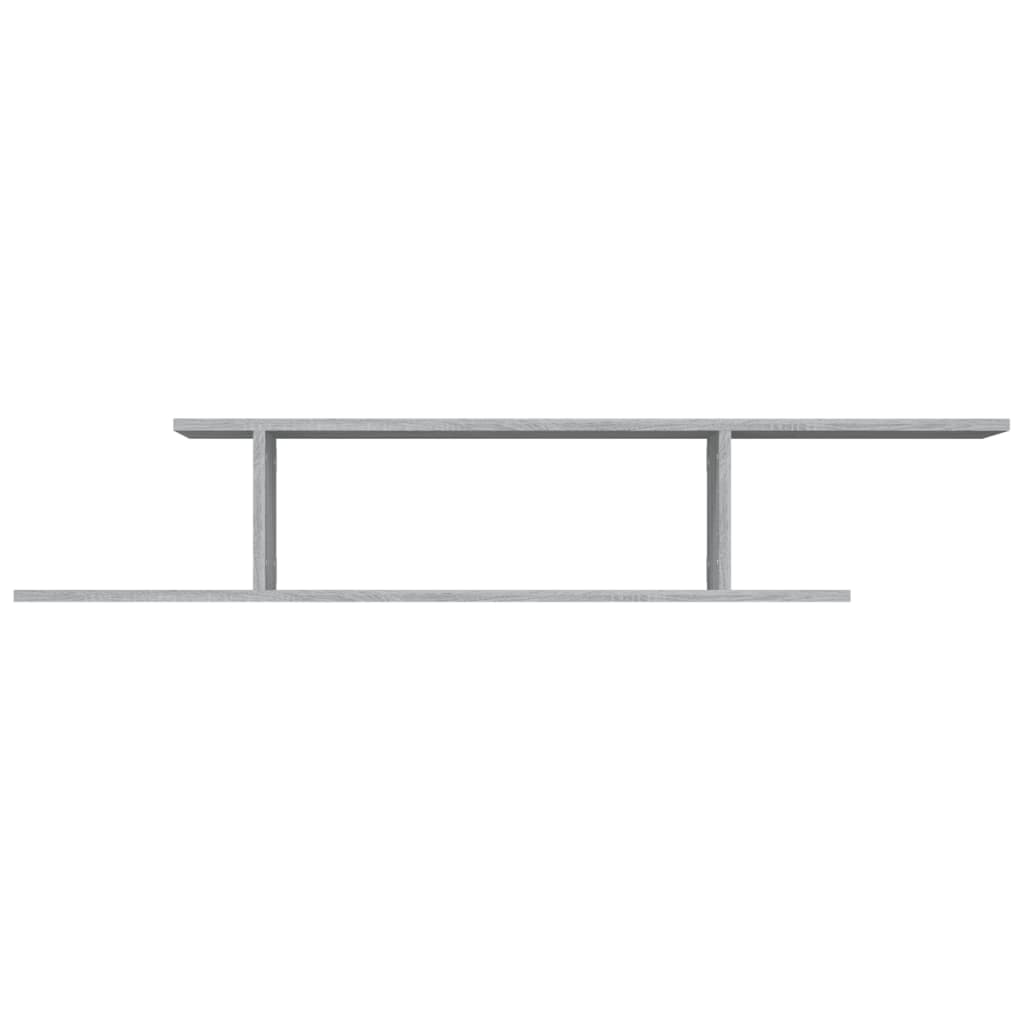 Wall-Mounted TV Shelf Grey Sonoma 125x18x23 cm Engineered Wood