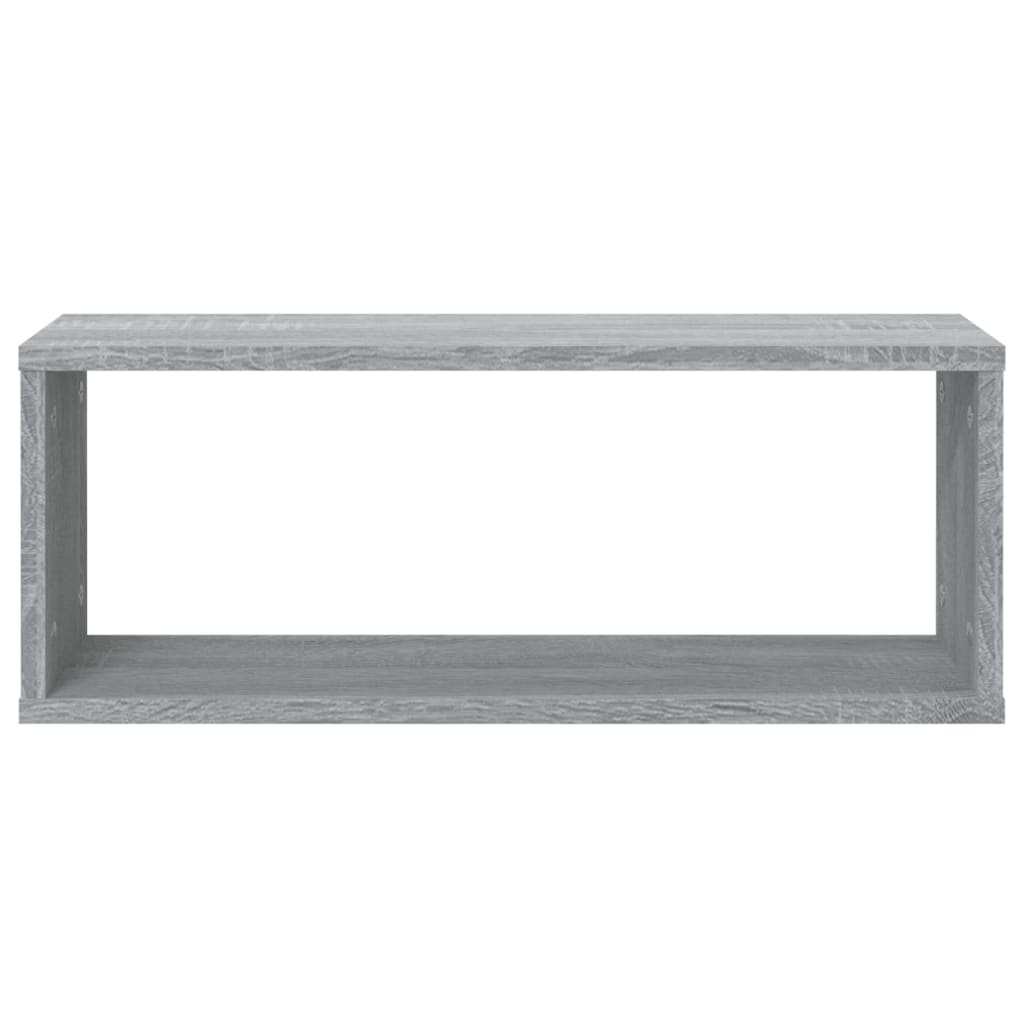 Wall Cube Shelves 6 pcs Grey Sonoma 60x15x23 cm Engineered Wood