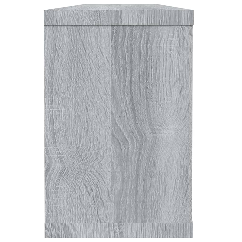 Wall Cube Shelves 6 pcs Grey Sonoma 60x15x23 cm Engineered Wood