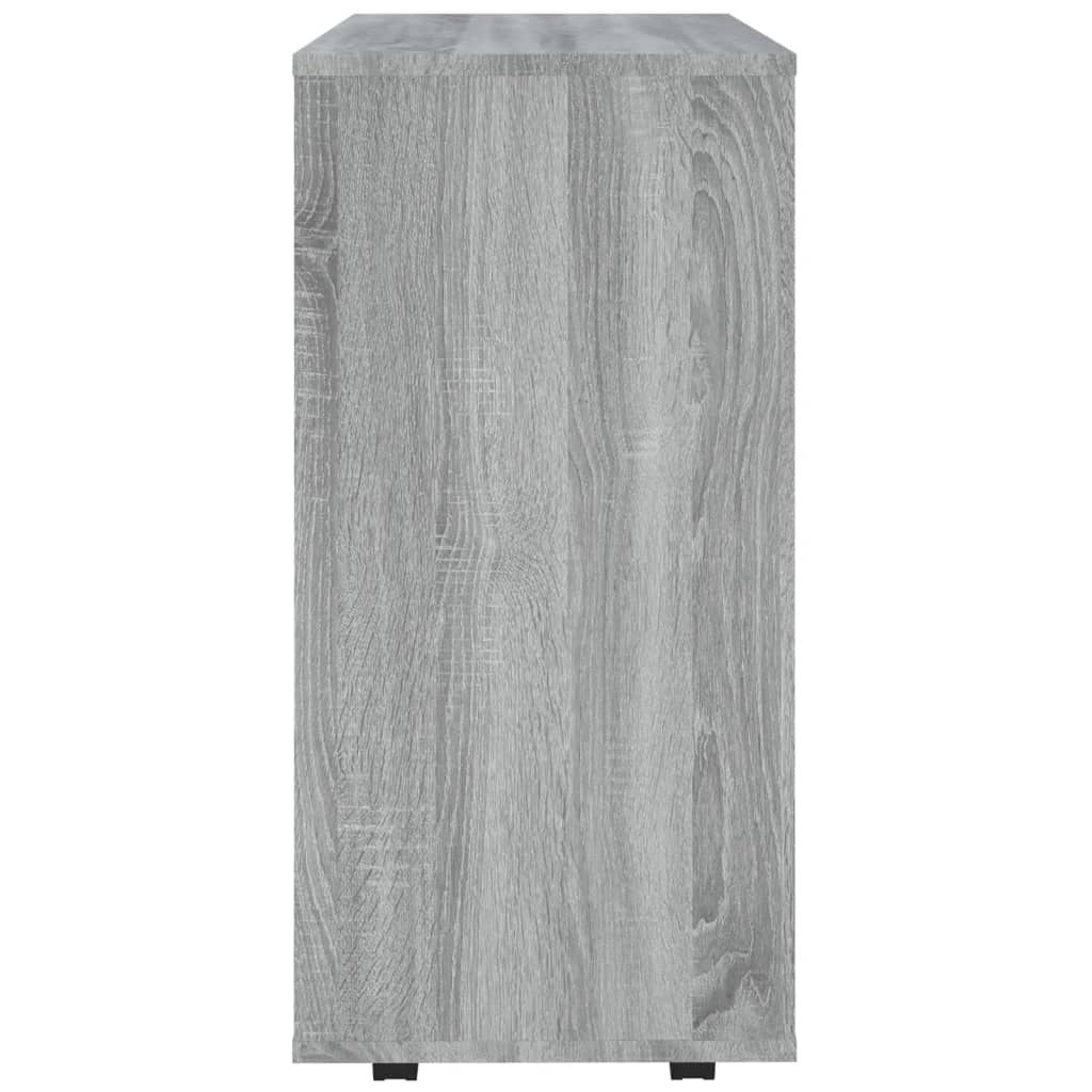 Rolling Cabinet Grey Sonoma 60x35x75 cm Engineered Wood