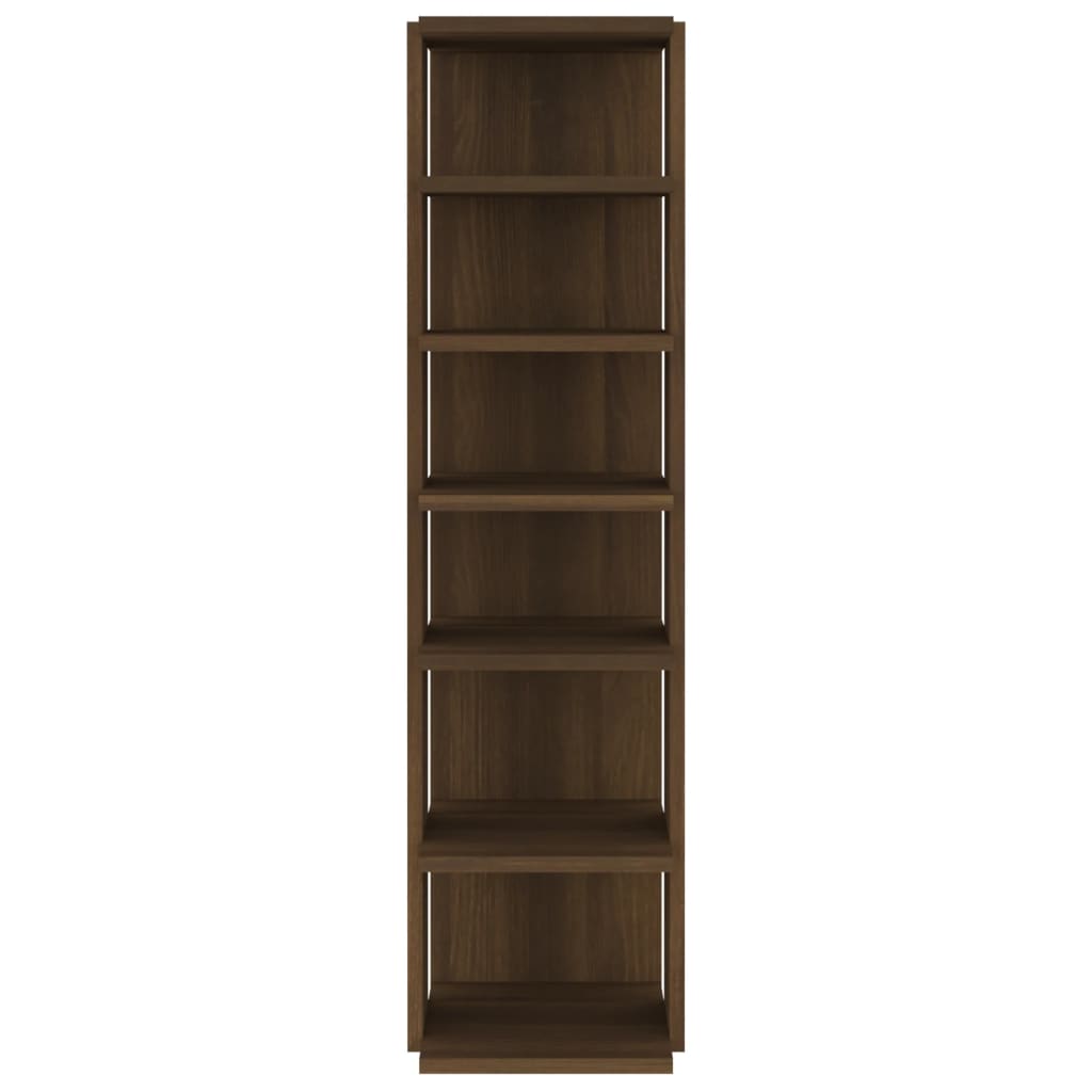 Shoe Racks 2 pcs Brown Oak 27.5x27x102 cm Engineered Wood