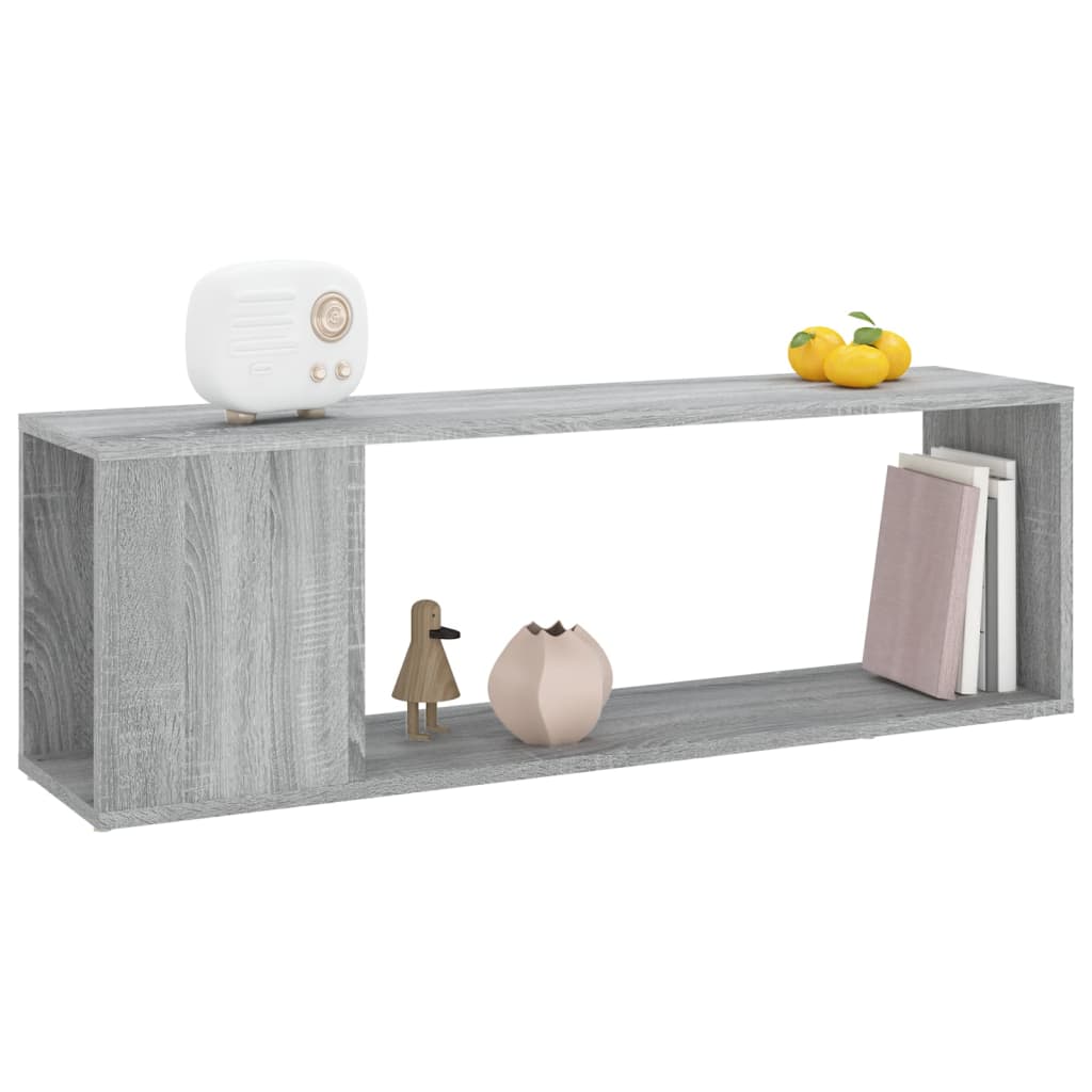 TV Cabinet Grey Sonoma 100x24x32 cm Engineered Wood