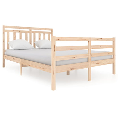 Bed Frame Solid Wood 140x200 cm