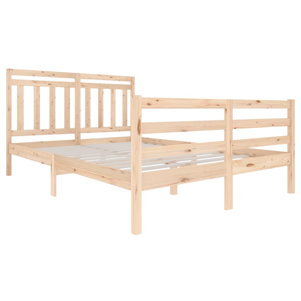 Bed Frame Solid Wood 140x200 cm