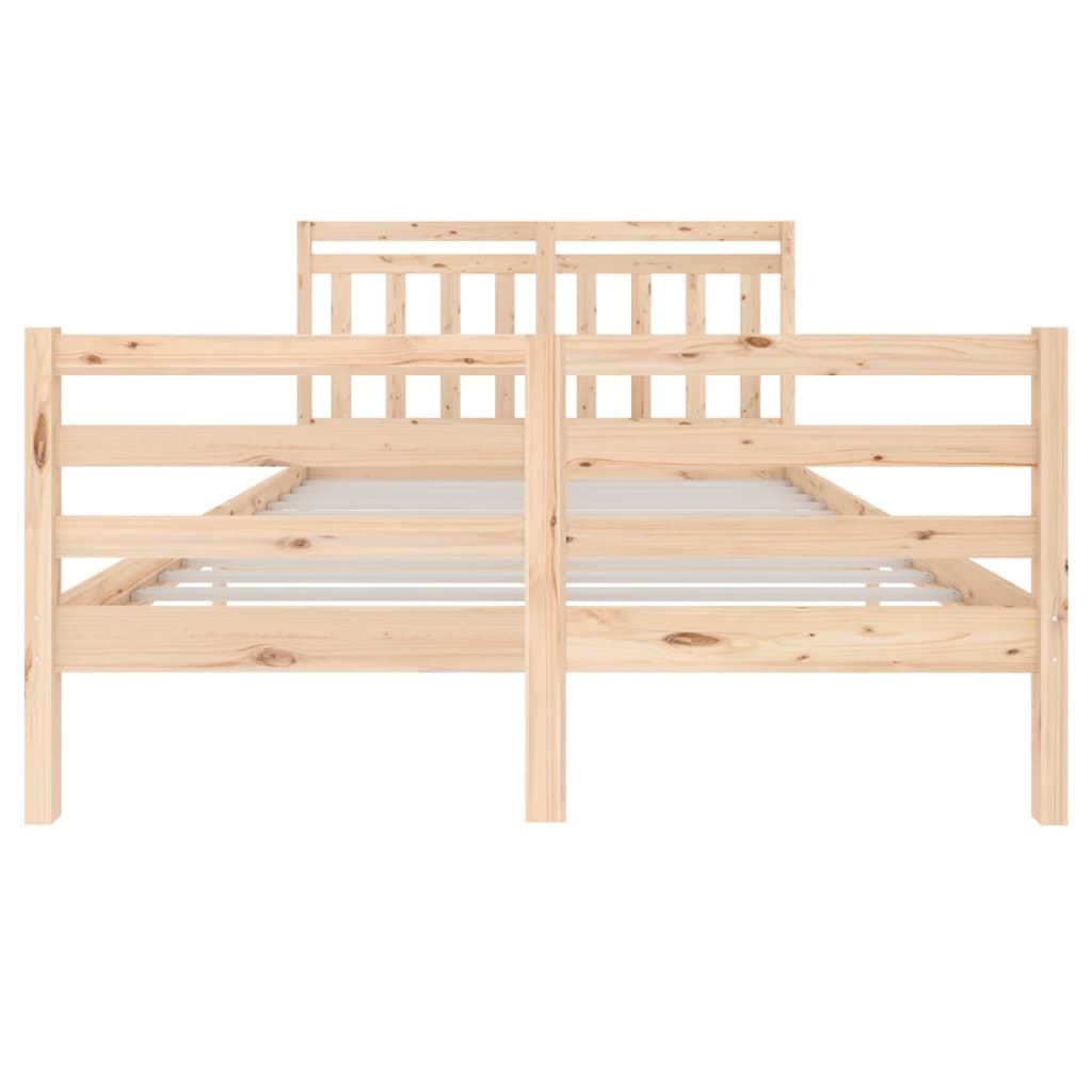 Bed Frame Solid Wood 140x200 cm