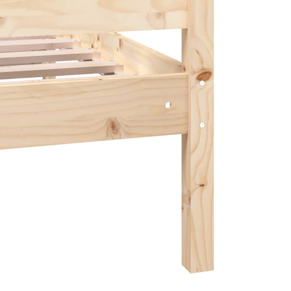 Bed Frame Double Solid Wood