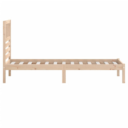 Bed Frame without Mattress Solid Wood Pine 100x200 cm