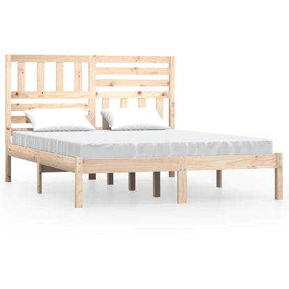 Bed Frame without Mattress Solid Wood Pine 120x200 cm