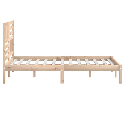 Bed Frame without Mattress Solid Wood Pine 120x200 cm