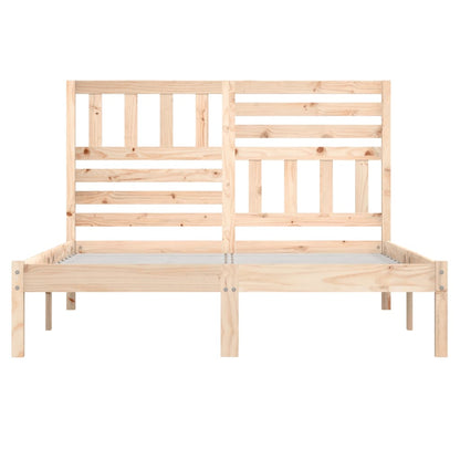 Bed Frame without Mattress 150x200 cm King Size King Size Solid Wood Pine