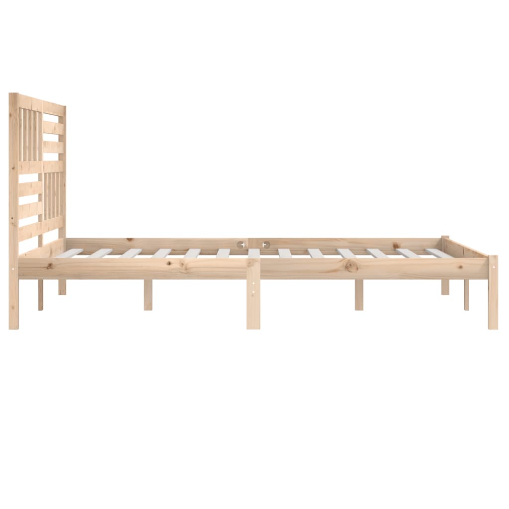 Bed Frame 180x200 cm Super King Size Solid Wood Pine