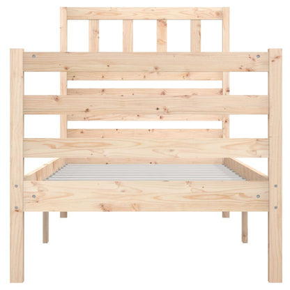 Bed Frame without Mattress 90x190 cm Single Solid Wood