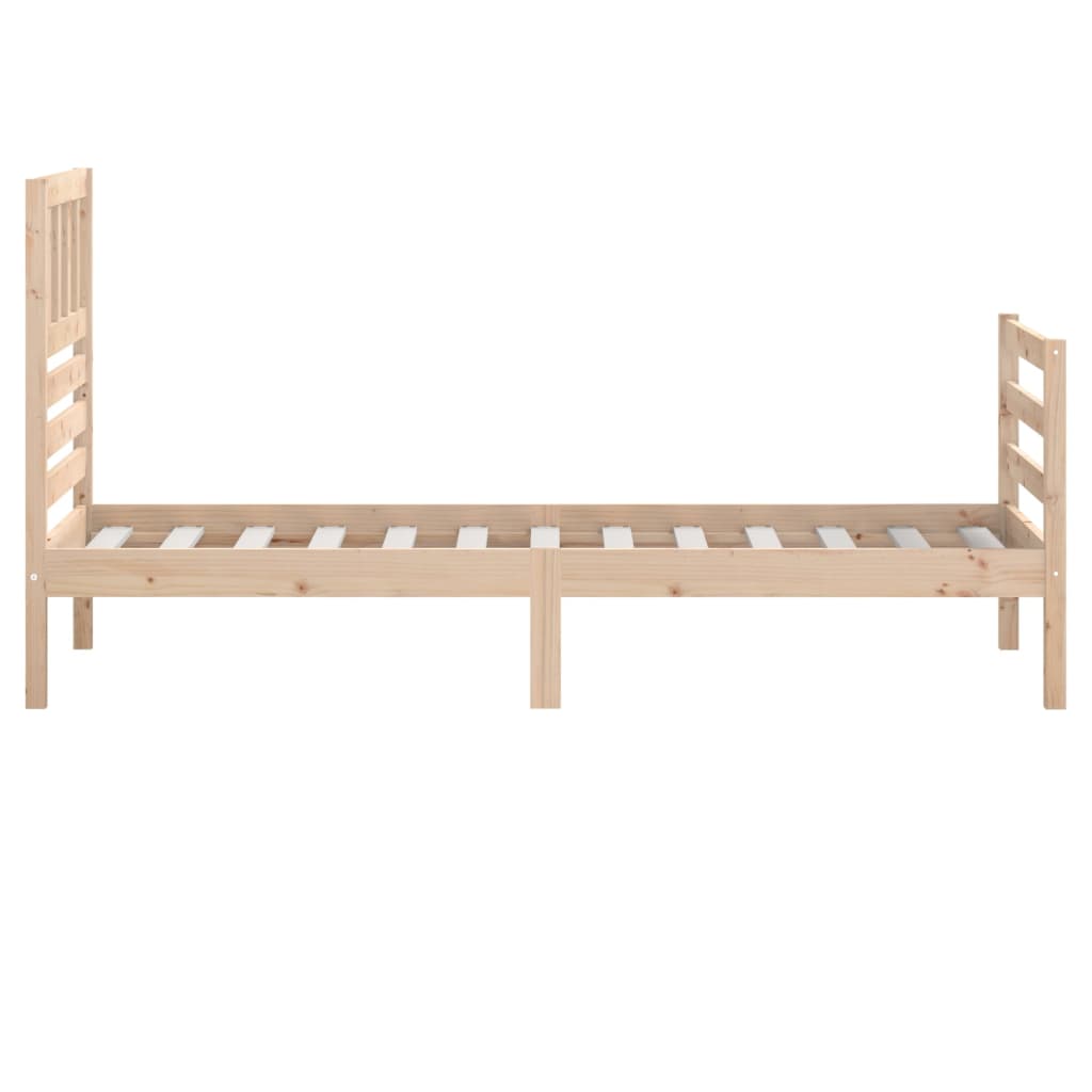 Bed Frame without Mattress 90x190 cm Single Solid Wood