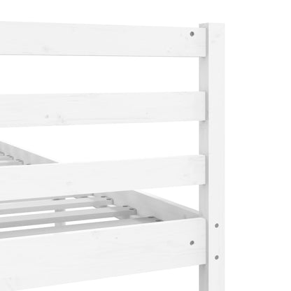 Bed Frame White 120x190 cm Small Double Solid Wood