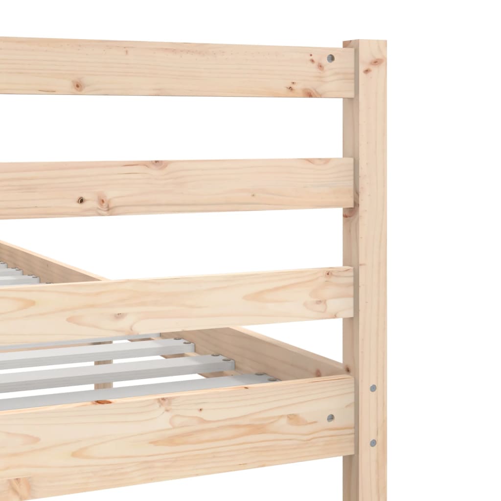 Bed Frame 135x190 cm Double Solid Wood