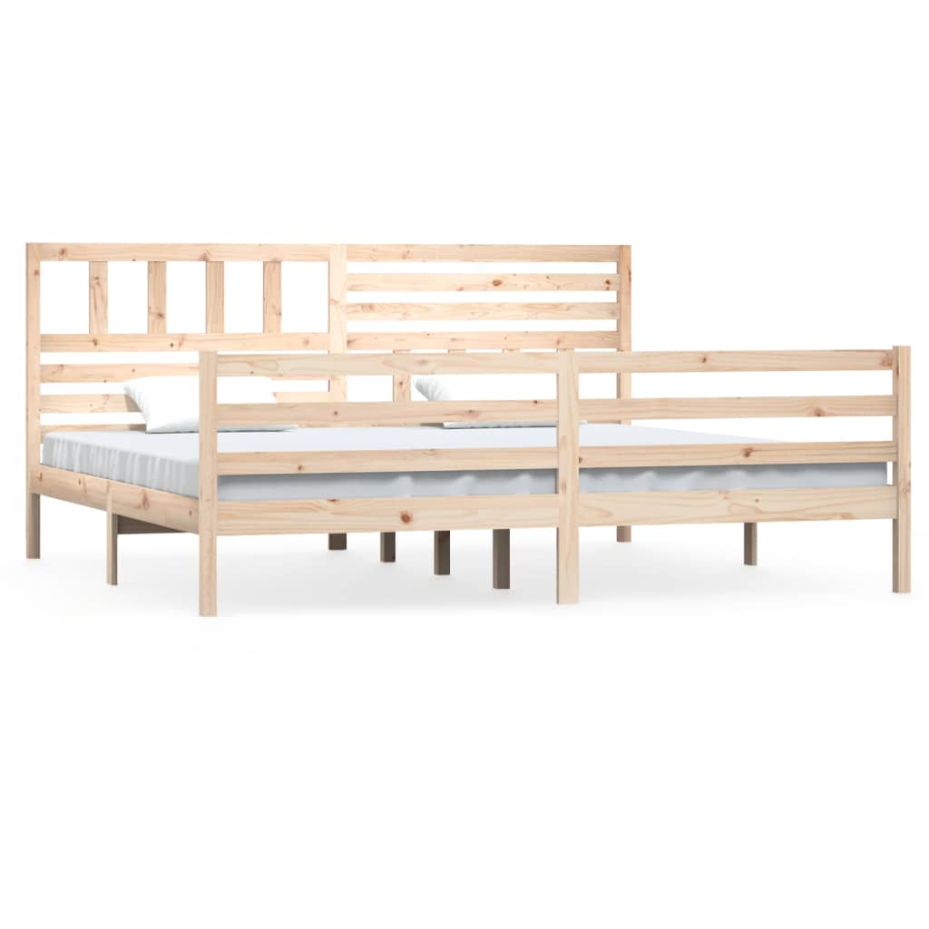 Bed Frame 180x200 cm Super King Size Solid Wood