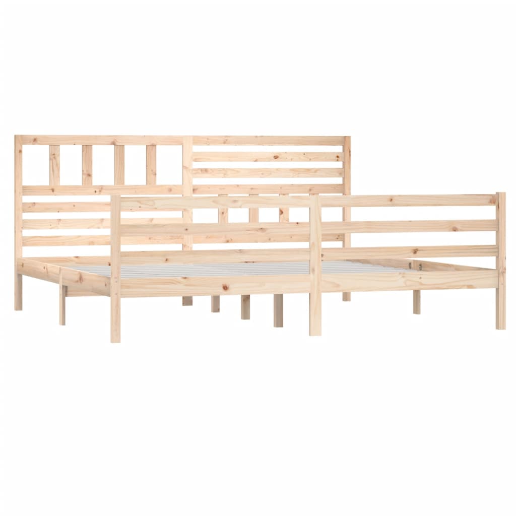 Bed Frame 180x200 cm Super King Size Solid Wood