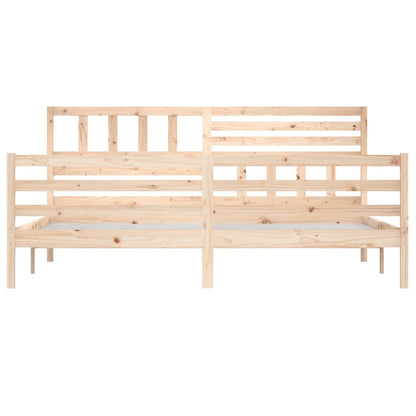 Bed Frame 180x200 cm Super King Size Solid Wood