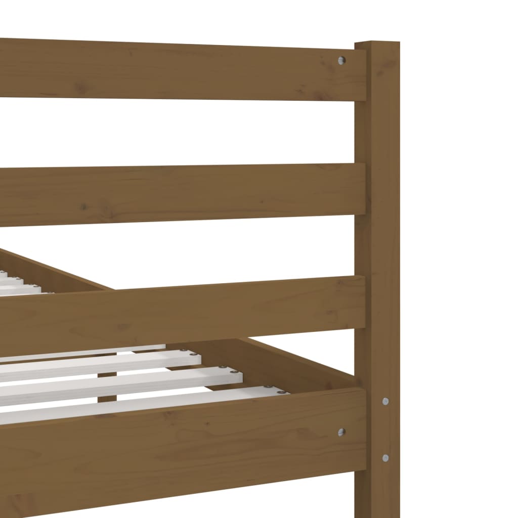 Bed Frame without Mattress Honey Brown Solid Wood 200x200 cm