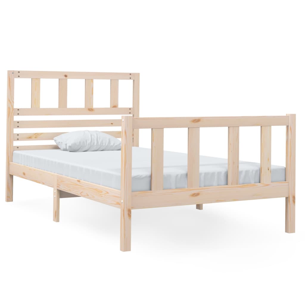 Bed Frame 90x190 cm Single Solid Wood