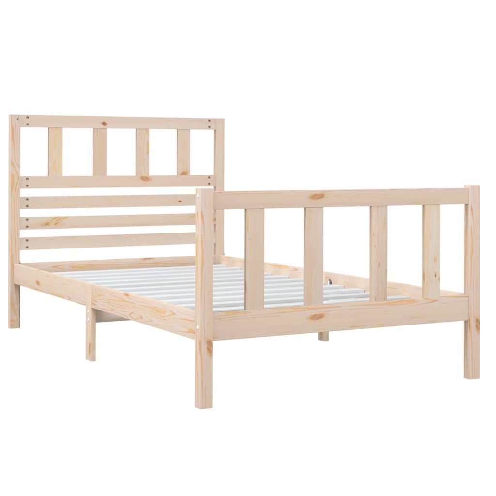 Bed Frame 90x190 cm Single Solid Wood