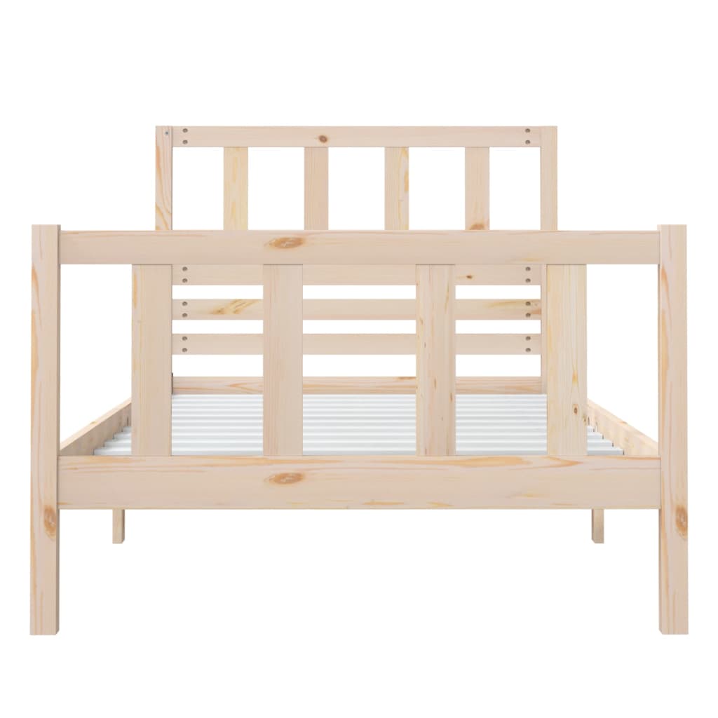 Bed Frame 90x190 cm Single Solid Wood