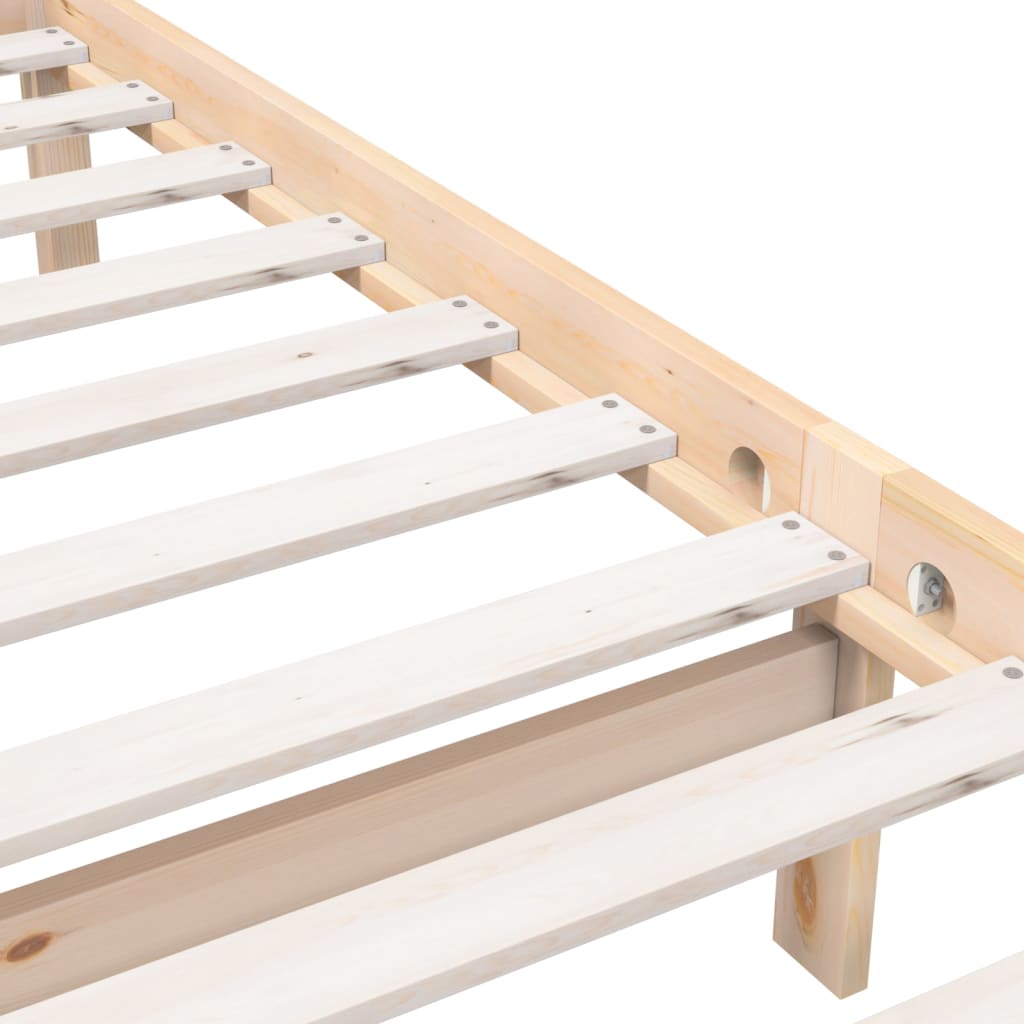 Bed Frame 90x190 cm Single Solid Wood