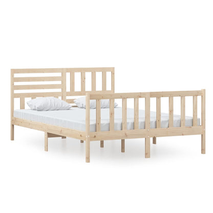 Bed Frame Solid Wood 140x200 cm