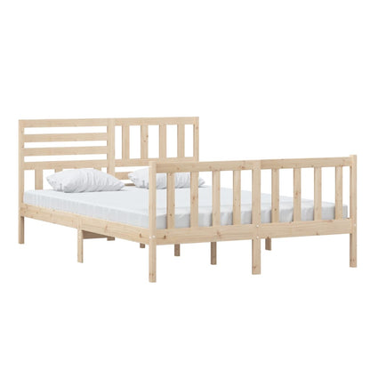 Bed Frame Solid Wood 140x200 cm