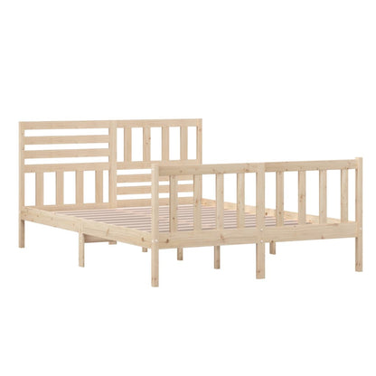 Bed Frame Solid Wood 140x200 cm