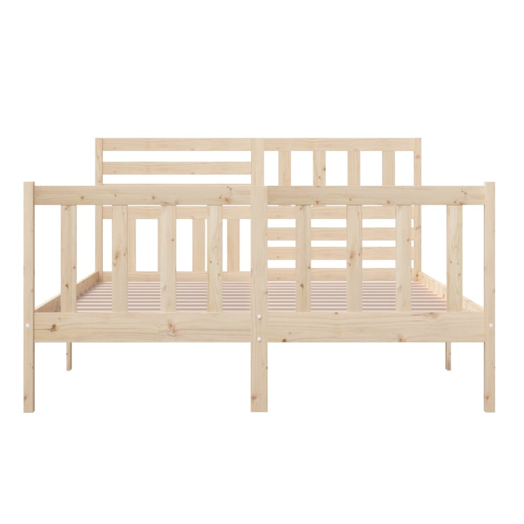 Bed Frame Solid Wood 140x200 cm