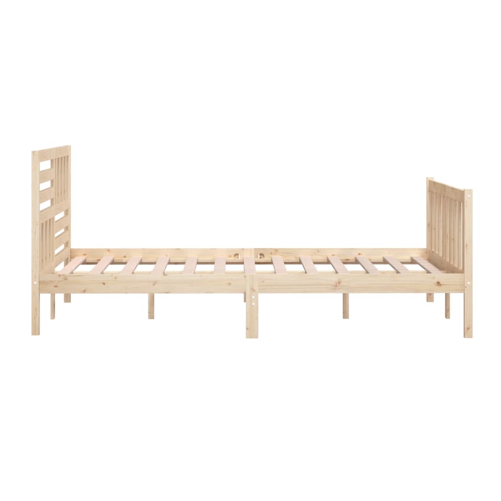 Bed Frame Solid Wood 140x200 cm