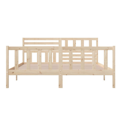 Bed Frame 180x200 cm Super King Size Solid Wood