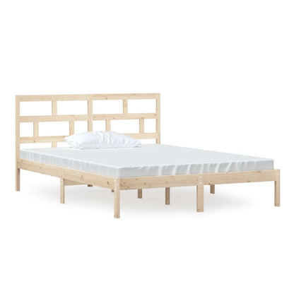 Bed Frame without Mattress King Size Solid Wood