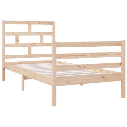 Bed Frame 90x190 cm Single Solid Wood