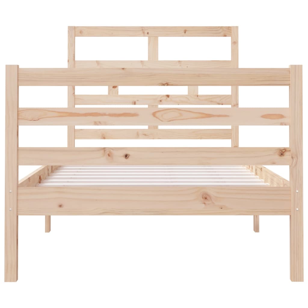 Bed Frame 90x190 cm Single Solid Wood