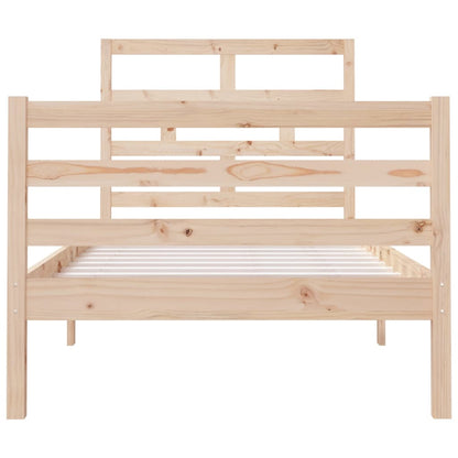 Bed Frame 90x190 cm Single Solid Wood