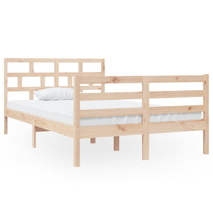 Bed Frame without Mattress Small Double Solid Wood