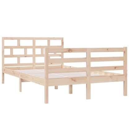 Bed Frame without Mattress Small Double Solid Wood