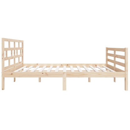 Bed Frame without Mattress Small Double Solid Wood